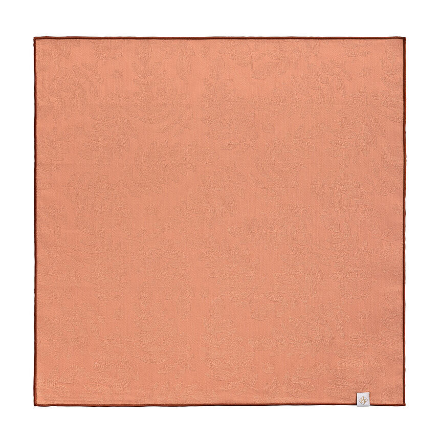 Serviette de table Vegetal mood avec surjet bourdon Papaye 50x50 100% coton, longues fibres, , hi-res image number 0