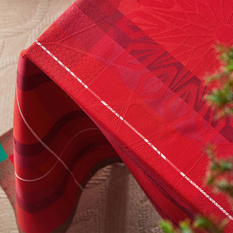Petit Carré déco Hiver en Ecosse Kilt 120x120 100% coton, , hi-res image number 2