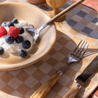 Set de table enduit Champ&ecirc;tre Enduit Damier 50x36 100% coton, , hi-res image number 2