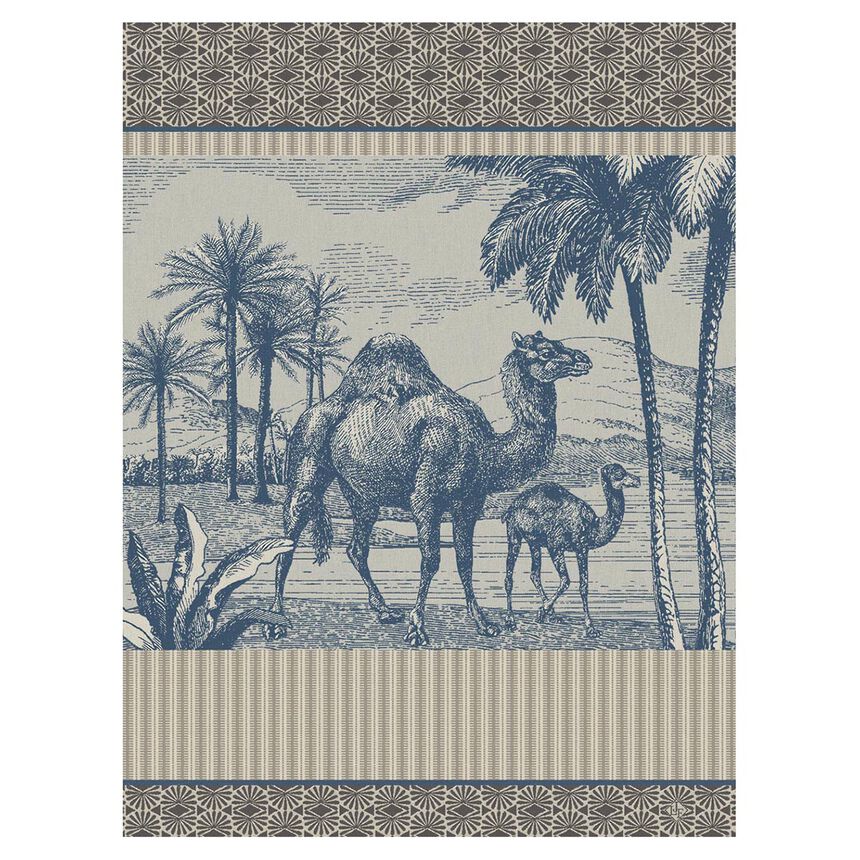 Torchon Dune Dromadaire Touareg 60x80 100% coton, longues fibres, , hi-res image number 0