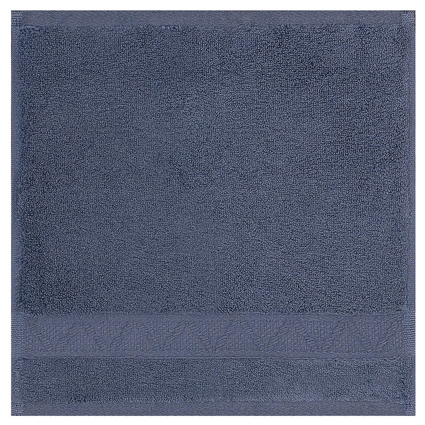 Carr&eacute; visage Caresse Bleu orient 30x30 100% coton, , hi-res image number 0