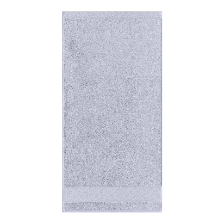 Serviette invit&eacute; Caresse Voile gris&eacute; 30x50 100% coton, , hi-res image number 2