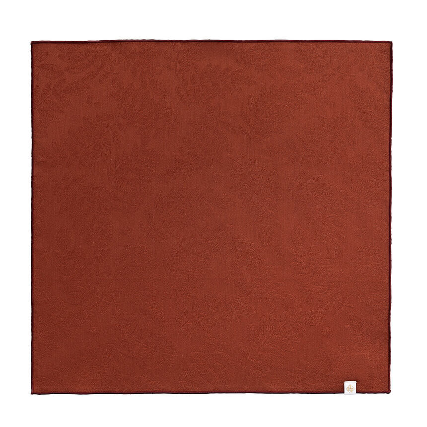 Serviette de table Vegetal mood avec surjet bourdon Goji 50x50 100% coton, longues fibres, , hi-res image number 0