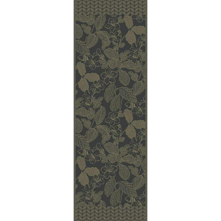 Chemin de table Sulawesi Canop&eacute;e 50x150 100% coton, longues fibres, , hi-res image number 1