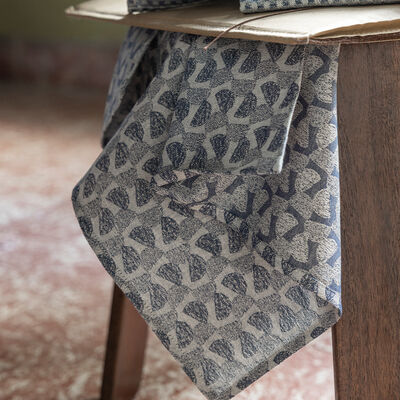 Serviette de table Empreintes Pois Coton