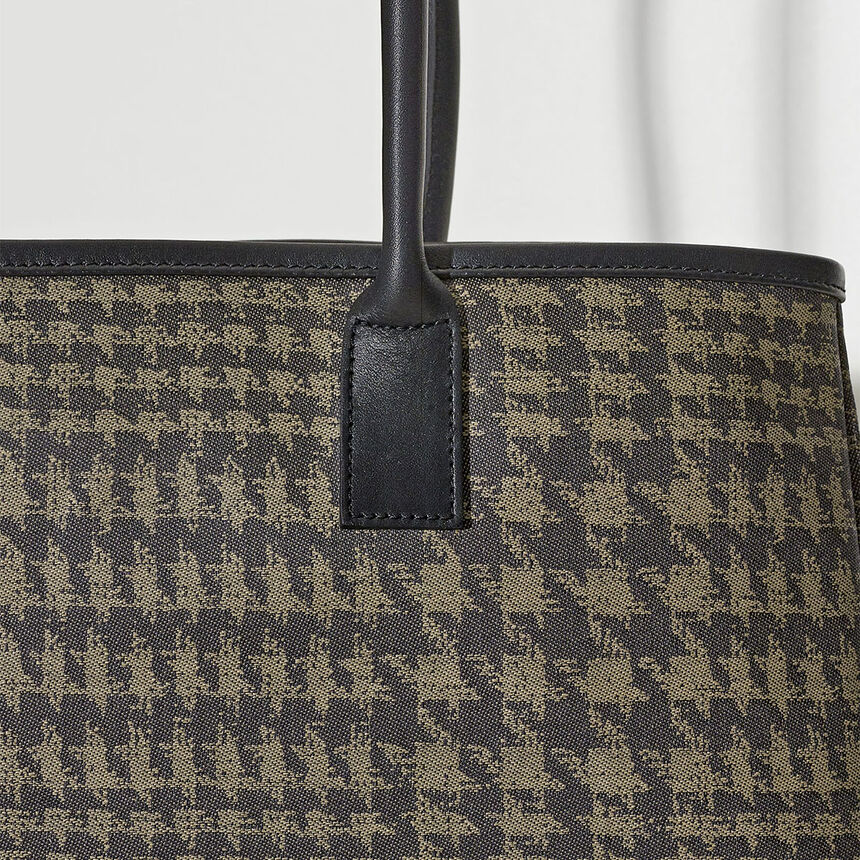 Cabas port&eacute; &eacute;paule Prince Beige  100% coton Enduction 80% acrylique / 20% polyur&eacute;thane . Garniture : Cuir de Bovin, , hi-res image number 5