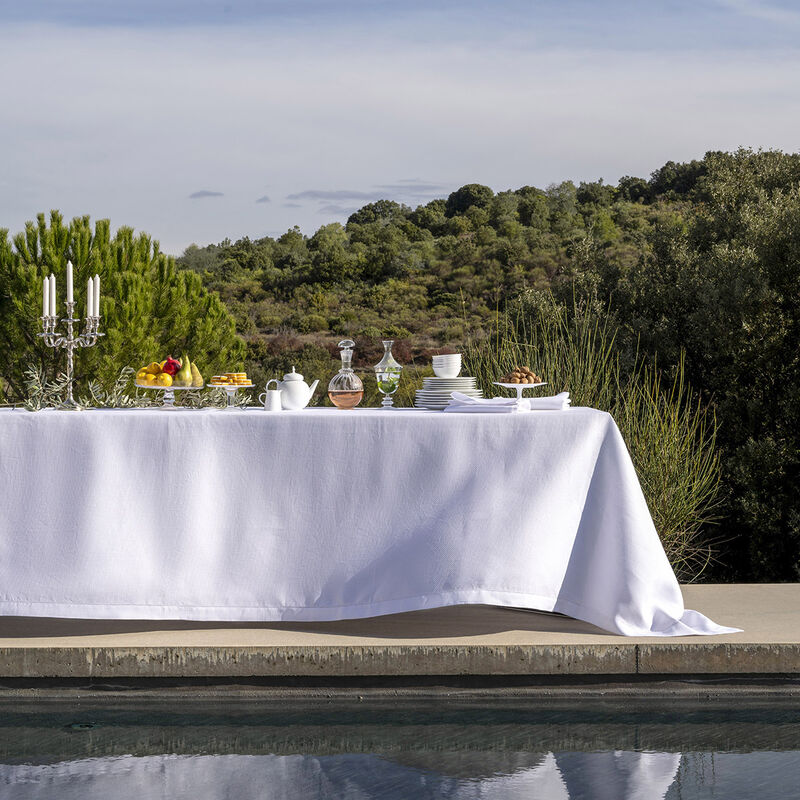 Nappe Portofino Bianco 175x175 100% lin, , hi-res