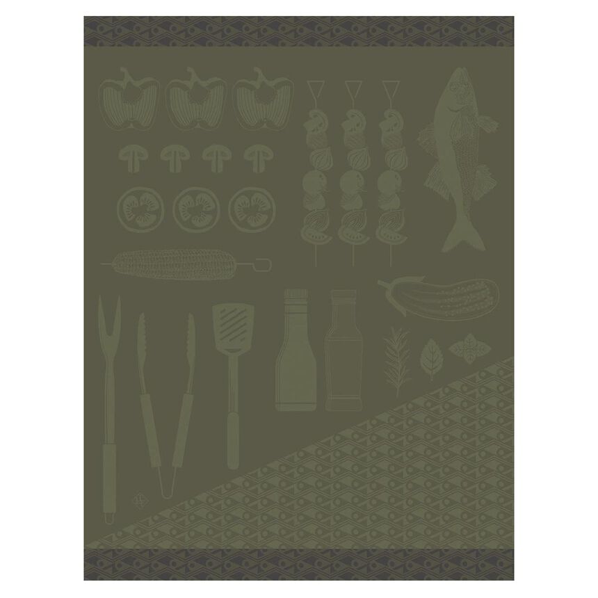 Torchon Braise Romarin 60x80 100% coton, longues fibres, , hi-res image number 0