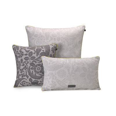 Housse de coussin Voyage Iconique Zinc 50x30 100% coton