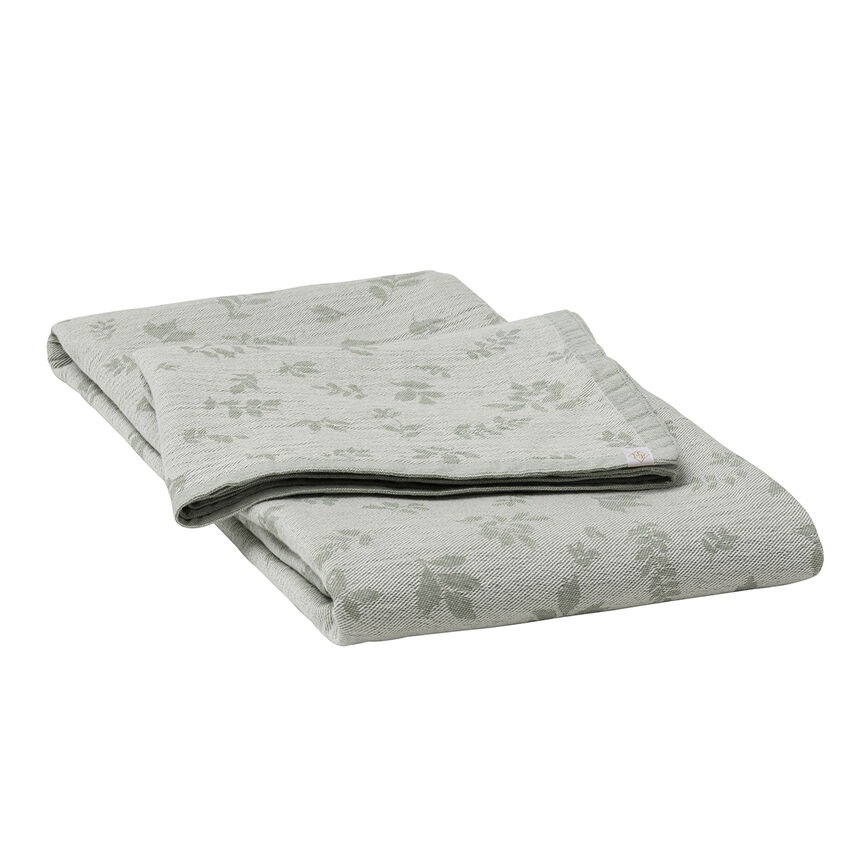 Plaid Feuillage Laurier 180x180 100% coton, , hi-res image number 1