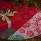 Tapis de sapin Lumières d'étoiles Rubis Ø110 100% coton, , hi-res image number 1