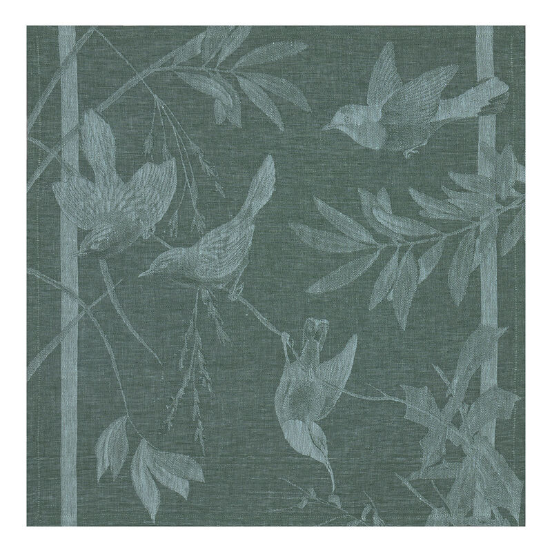 Serviette de table Volière Végétal 58x58 100% lin, , hi-res image number 0
