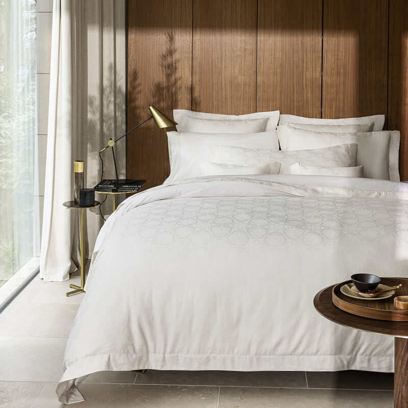 Housse de couette  Victoria Jasmin 135X200 50% coton - 50% lin, , hi-res