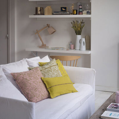 Housse de coussin Osmose Tressage Pollen 30x50 100% coton