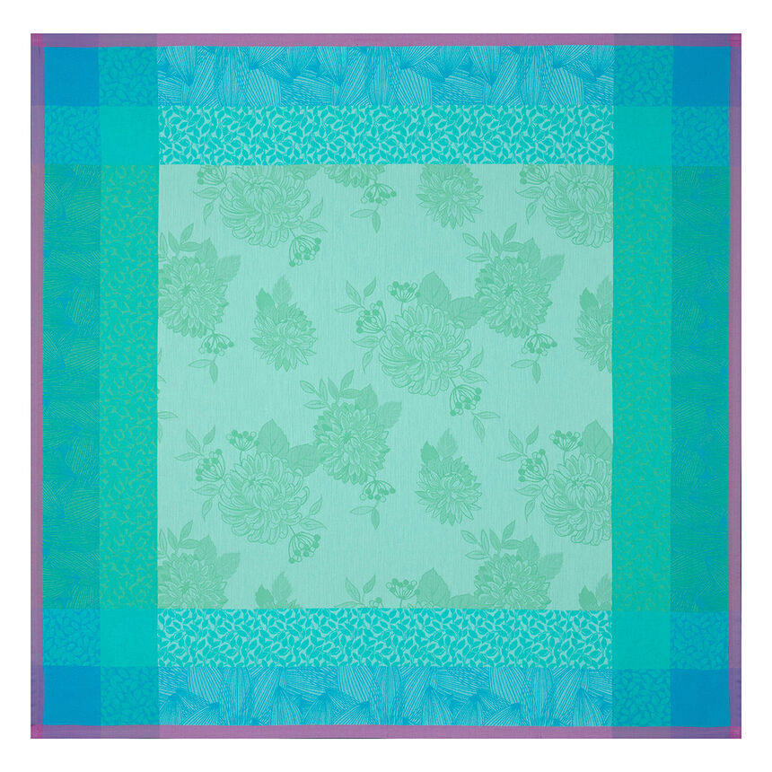 Petit Carr&eacute; d&eacute;co Parfums de bagatelle Hortensia 120x120 100% coton, , hi-res image number 2