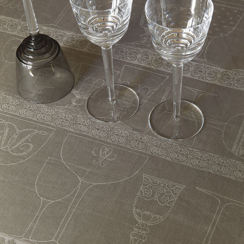 Torchon essuie-verres Cristal Poivre gris 60x80 100% lin, , hi-res image number 2