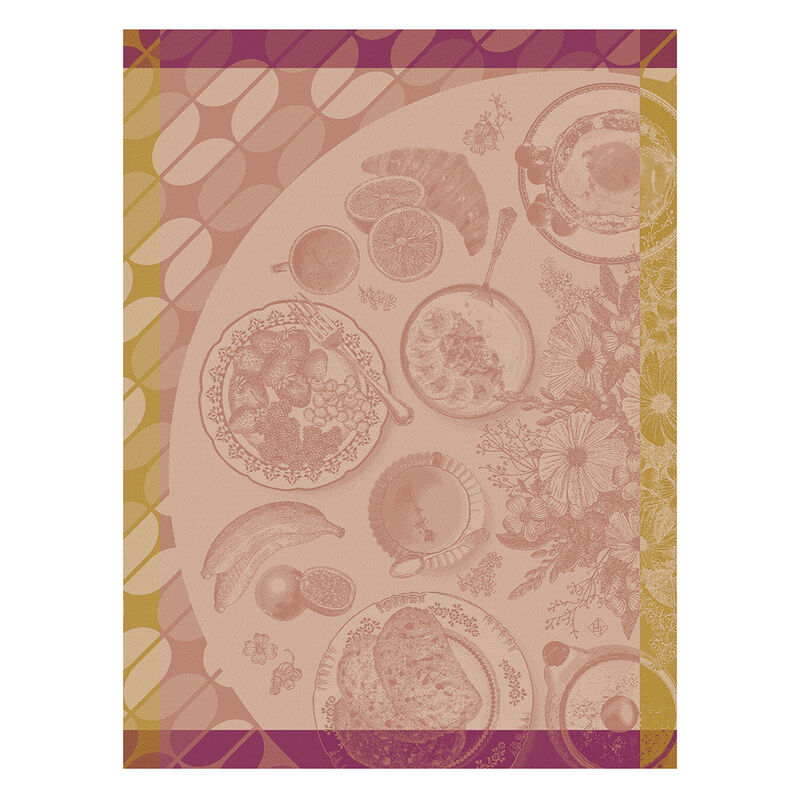 Torchon Brunch Gourmand Framboise 60x80 100% coton, , hi-res image number 0
