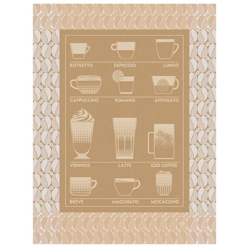 Torchon Barista Latte 60x80 100% coton, , hi-res image number 0