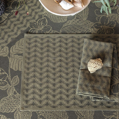 Serviette de table Sulawesi Feuillage Coton