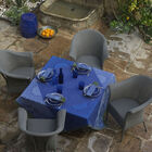 Nappe Jardin d'orient Majorelle 150x260 100% lin, , hi-res image number 1