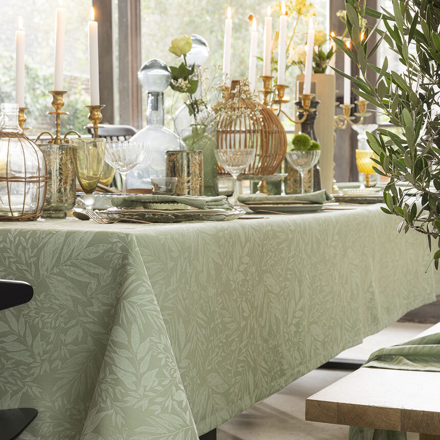 Nappe Charmilles Feuillage 175x175 100% coton, , hi-res image number 2