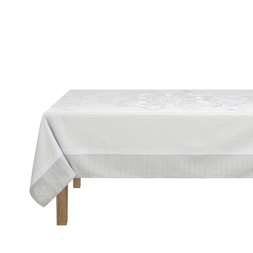 Nappe enduite Promenade Imp&eacute;riale Nacre 175x175 100% coton, longues fibres, , hi-res image number 1