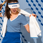 Kit serviettes de bain sport Game Bleu Coton bio, , hi-res image number 0