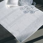 Torchon essuie-verres Cristal Blanc 60x80 100% lin, , hi-res image number 1