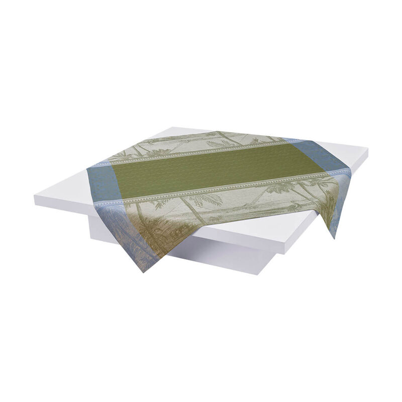 Nappe Croisi&egrave;re sur le Nil Palmier 175x175 100% lin, , hi-res image number 2