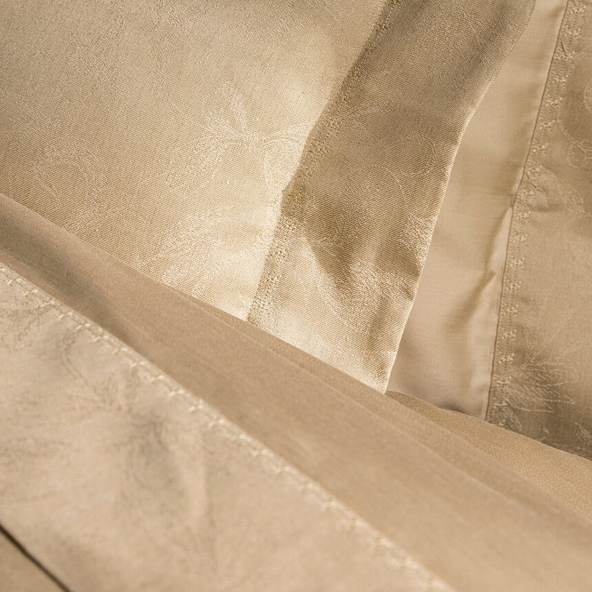 Drap plat Arabesque Sepia 240X300 50% coton - 50% lin, , hi-res image number 1