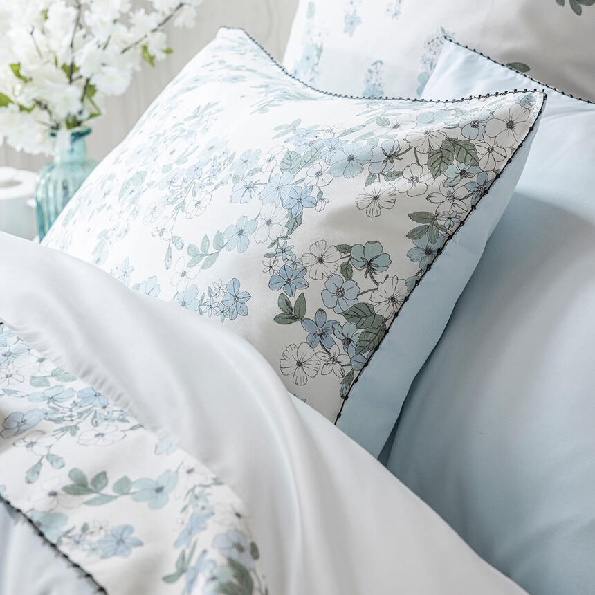 Taie d'oreiller Manuka Ciel 50X75 100% coton, , hi-res image number 5