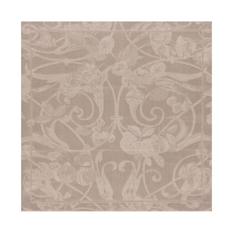 Serviette de table Tivoli Poivre gris 50x50 100% lin, , hi-res image number 0