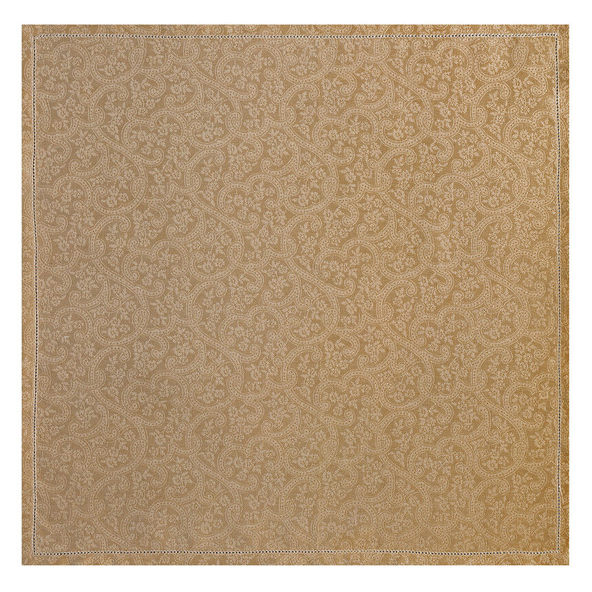 Serviette de table Portofino Fiori Terra 58x58 100% lin, , hi-res image number 1