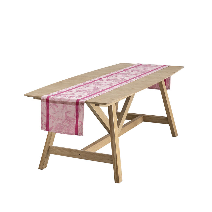 Chemin de table &Agrave; l'orangerie Magnolia 50x150 100% lin, , hi-res image number 0