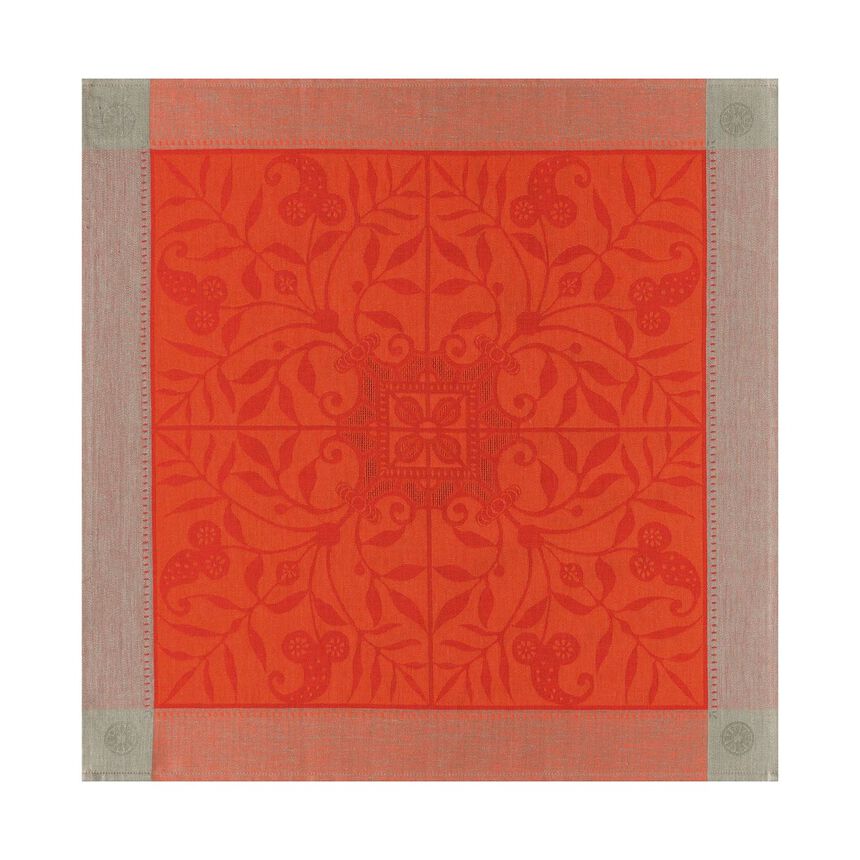 Serviette de table Venezia Cornaline 58x58 100% lin, , hi-res image number 1