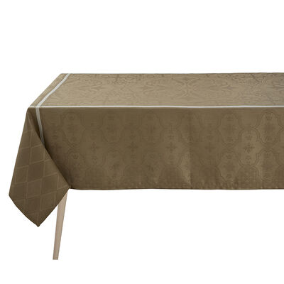 Petit Carr&eacute; d&eacute;co Armoiries Grege 120x120 100% lin