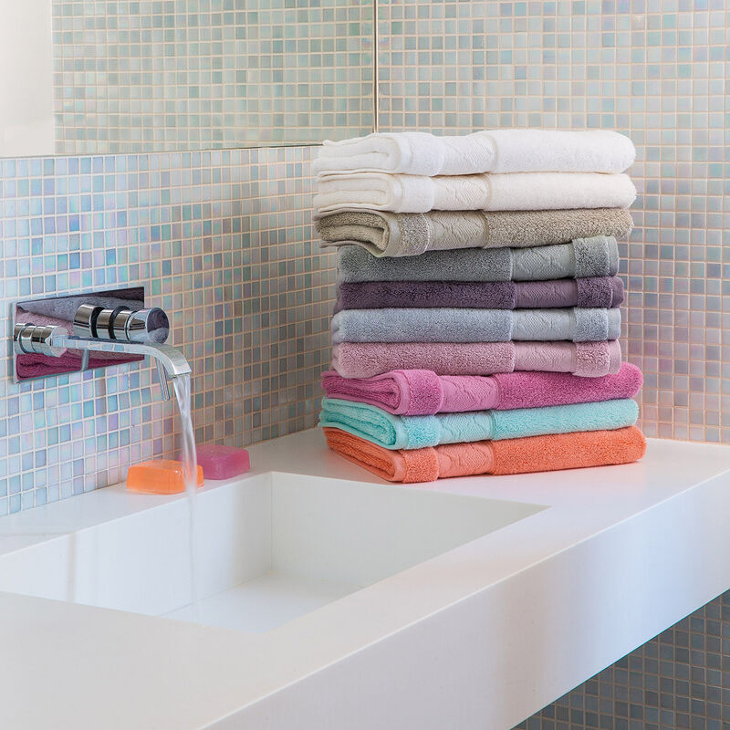 Serviette invit&eacute; Caresse Ivoire 30x50 100% coton, , hi-res image number 0