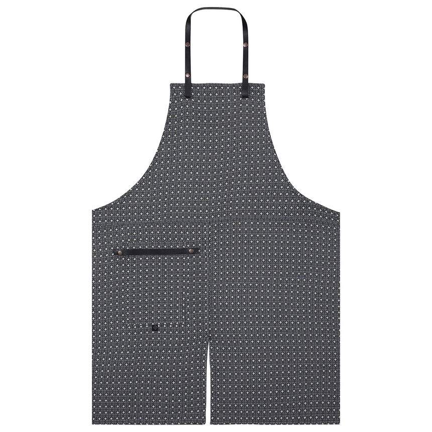 Tablier Bistronome Charbon 90x100 100% coton, , hi-res image number 0