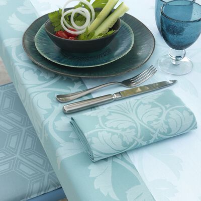 Coussin de chaise Syracuse Aqua 40x40 Acrylique