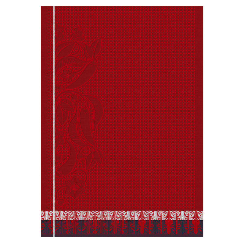 Essuie-mains Piments Rouge 54x38 100% coton, , hi-res image number 0