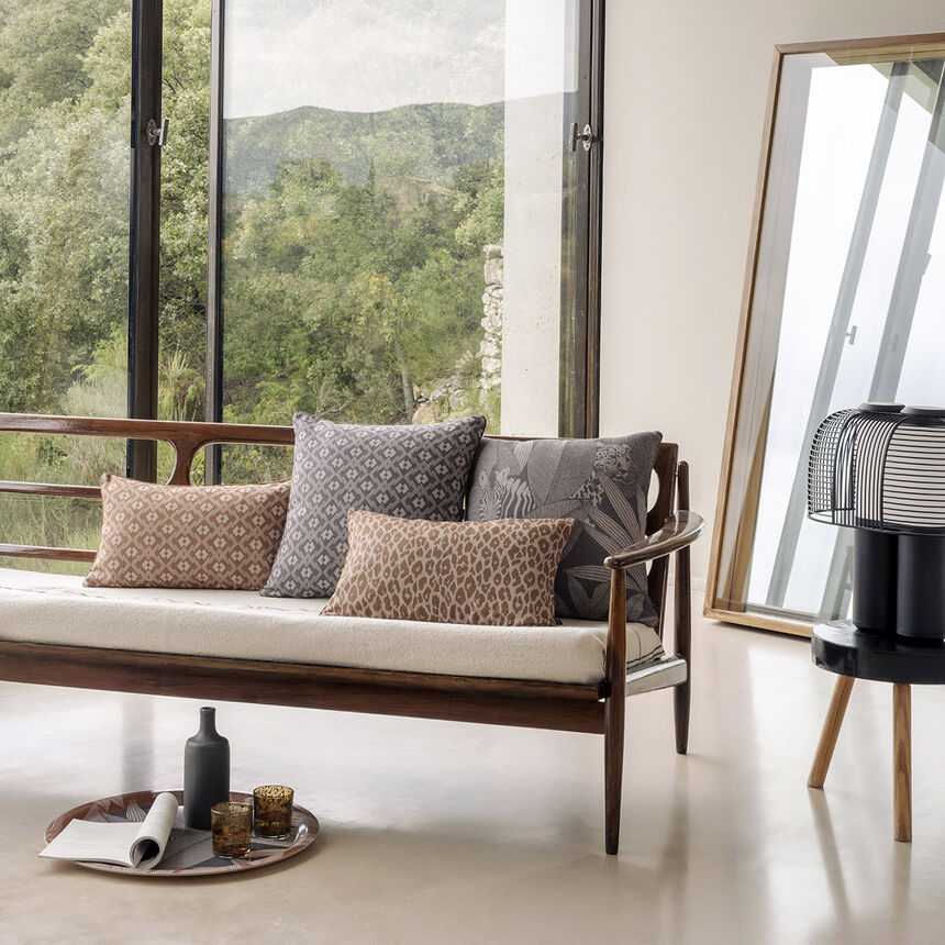 Housse de coussin Nature Sauvage Elephant 50x50 100% coton, , hi-res image number 0