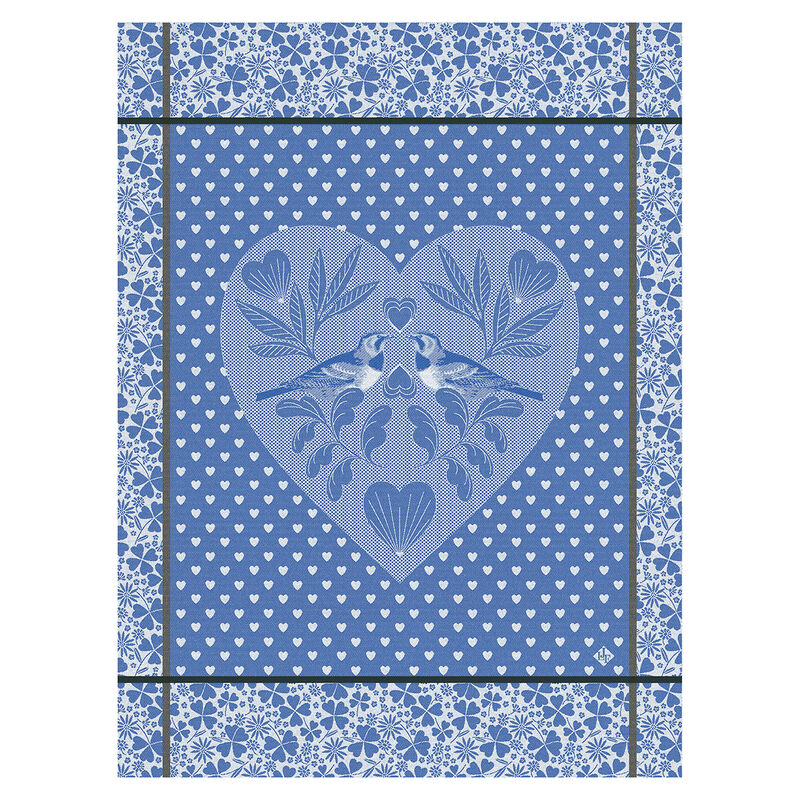 Torchon Amour Celeste 60x80 100% coton, , hi-res image number 0