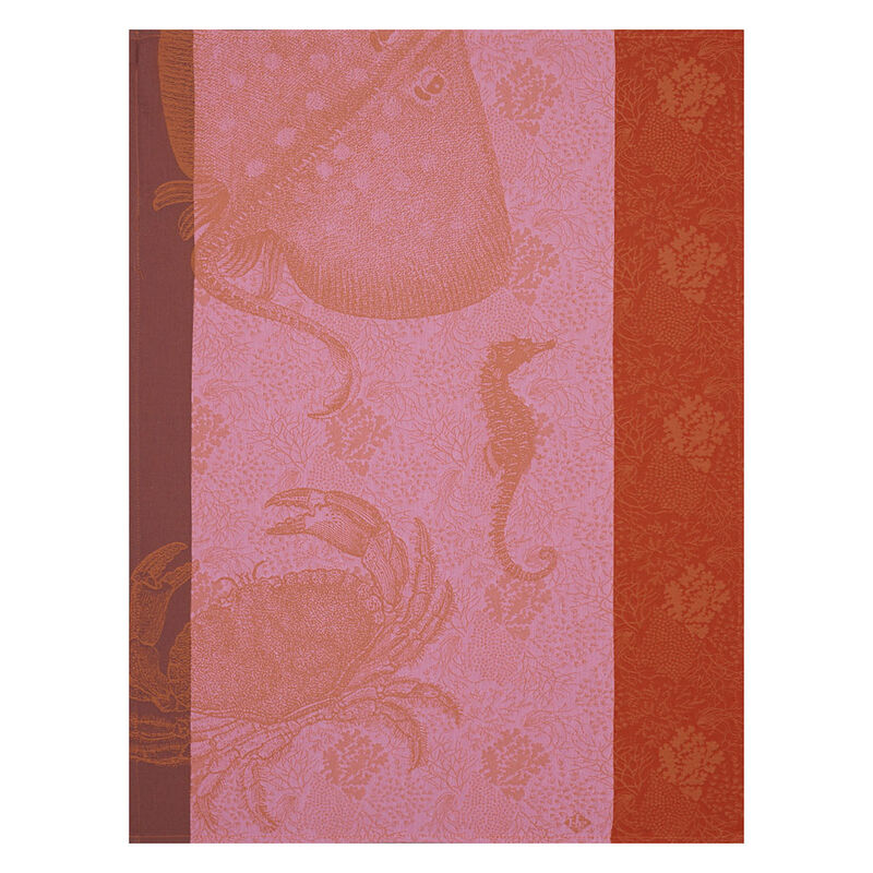 Torchon Fonds marins crabe Anémone 60x80 100% coton, , hi-res image number 0