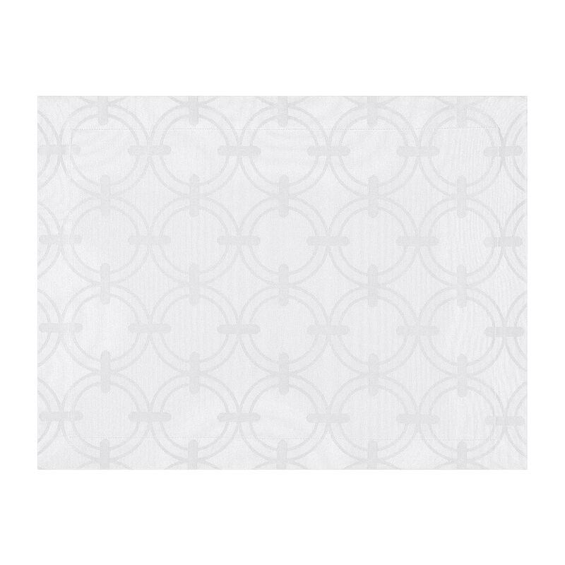 Set de table Anneaux Blanc 50x38 100% coton, , hi-res image number 1