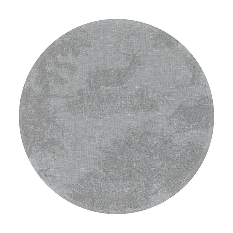 Set de table Souveraine Argent Ø38 100% lin, , hi-res image number 1