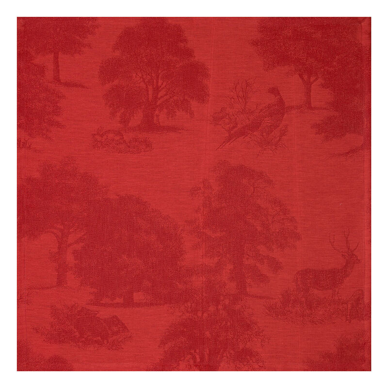 Serviette de table Souveraine Carmin 58x58 100% lin, , hi-res image number 0