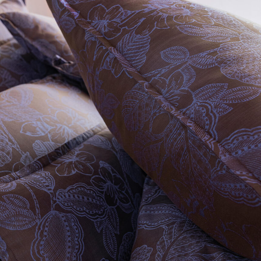 Taie Sulawesi Terre Indigo 40X80 100% coton, longues fibres, , hi-res
