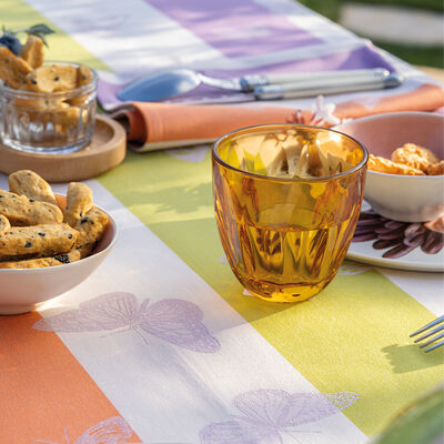 Serviette de table Bal des papillons Lilas 50x50 100% coton