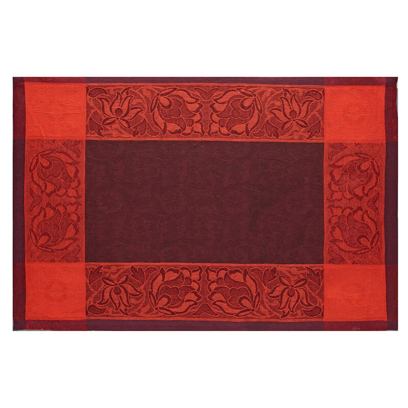 Set de table Ottomane Burgundy 54x38 100% lin, , hi-res image number 0