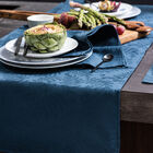 Chemin de table Vegetal mood Myrtille 50x150 100% coton, , hi-res image number 1